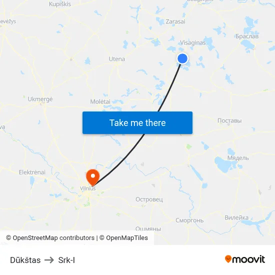 Dūkštas to Srk-I map