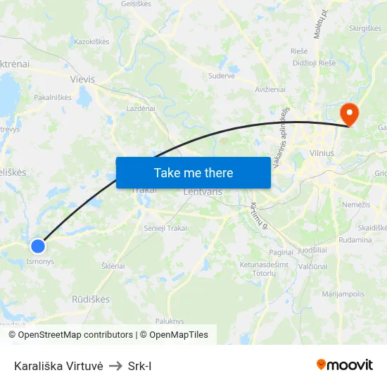 Karališka Virtuvė to Srk-I map