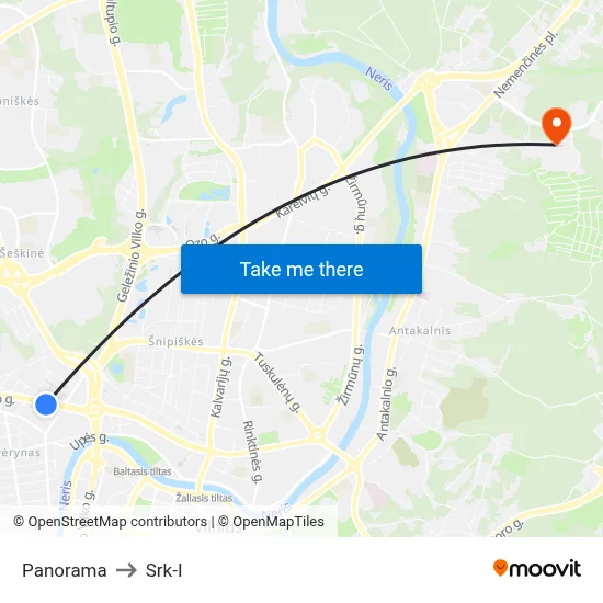 Panorama to Srk-I map