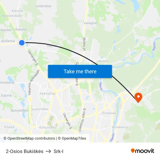 2-Osios Bukiškės to Srk-I map