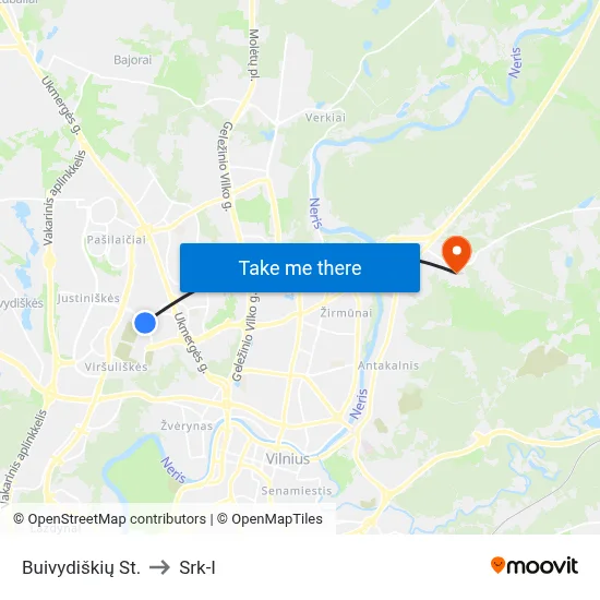 Buivydiškių St. to Srk-I map