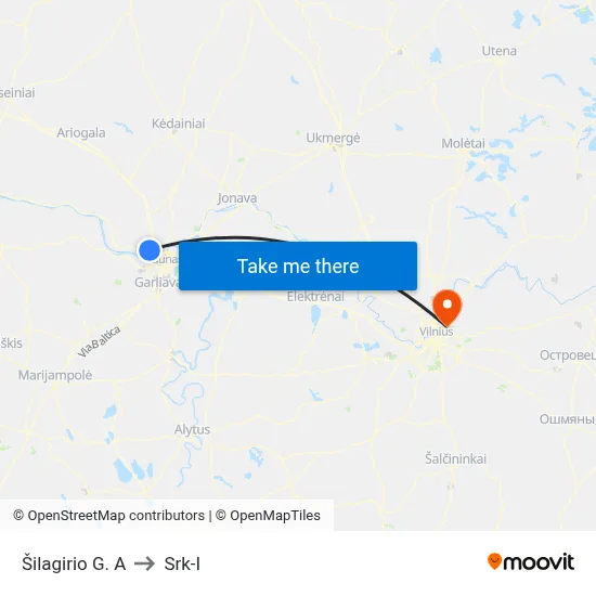 Šilagirio G. A to Srk-I map