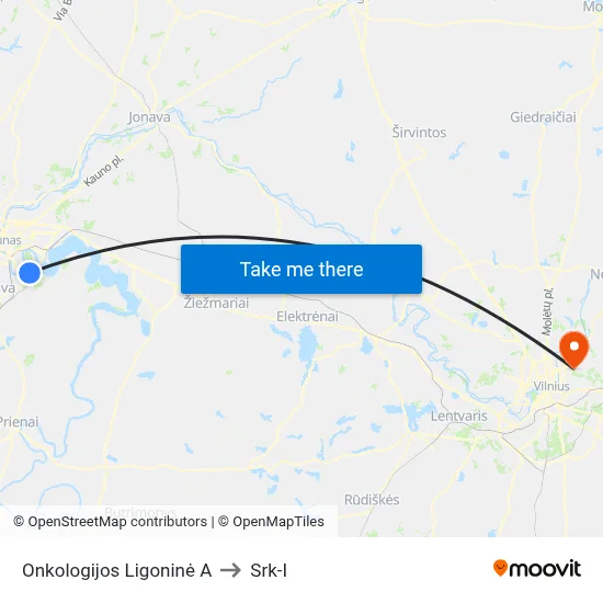 Onkologijos Ligoninė A to Srk-I map