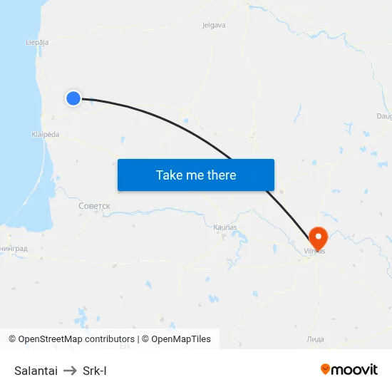 Salantai to Srk-I map