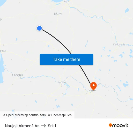 Naujoji Akmenė As to Srk-I map