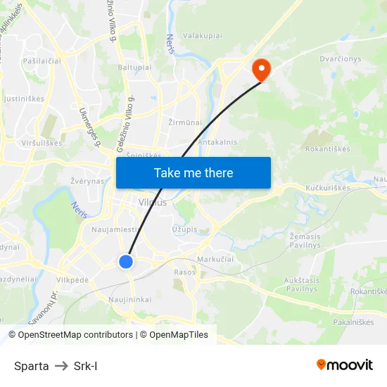 Sparta to Srk-I map
