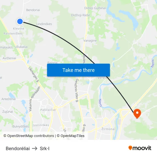 Bendorėliai to Srk-I map