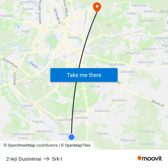 2-Ieji Dusinėnai to Srk-I map