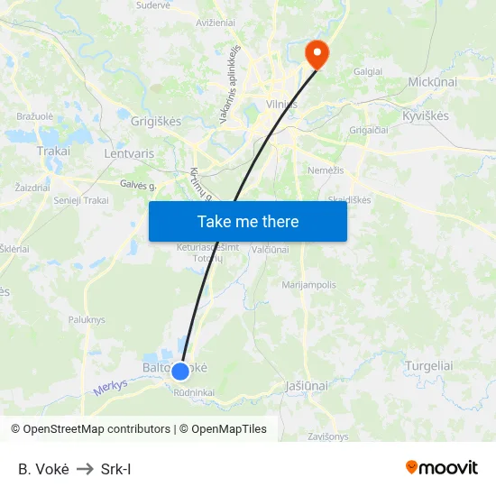 B. Vokė to Srk-I map