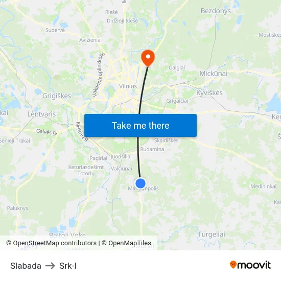 Slabada to Srk-I map