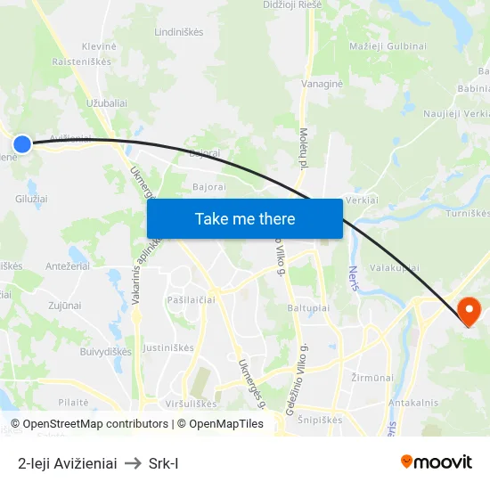 2-Ieji Avižieniai to Srk-I map