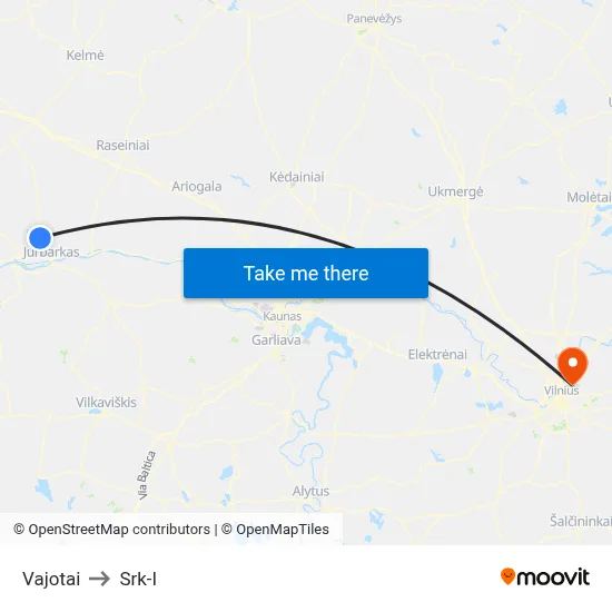 Vajotai to Srk-I map