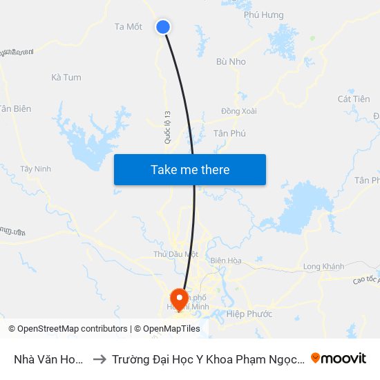 Nhà Văn Hoá 5b to Trường Đại Học Y Khoa Phạm Ngọc Thạch map