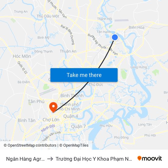 Ngân Hàng Agribank to Trường Đại Học Y Khoa Phạm Ngọc Thạch map