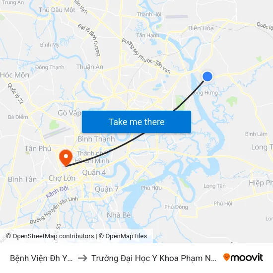 Bệnh Viện Đh Y Dược to Trường Đại Học Y Khoa Phạm Ngọc Thạch map