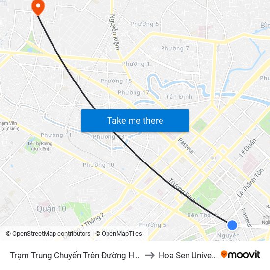 Trạm Trung Chuyển Trên Đường Hàm Nghi to Hoa Sen University map