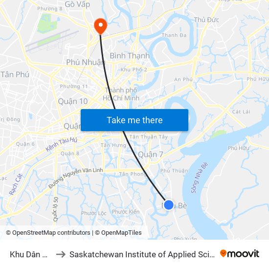 Khu Dân Cư Kỹ Nguyên to Saskatchewan Institute of Applied Science and Technology (Vietnam Campus) map