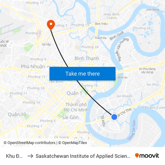 Khu Đô Thị Sala to Saskatchewan Institute of Applied Science and Technology (Vietnam Campus) map