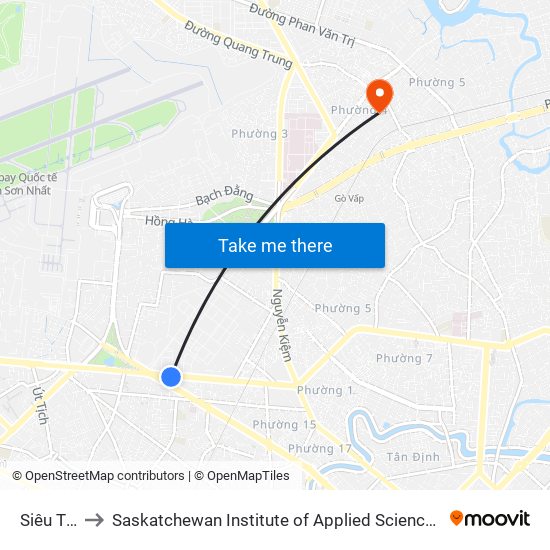 Siêu Thị Big C to Saskatchewan Institute of Applied Science and Technology (Vietnam Campus) map