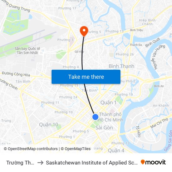 Trường Thcs Lê Quý Đôn to Saskatchewan Institute of Applied Science and Technology (Vietnam Campus) map