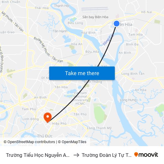 Trường Tiểu Học Nguyễn An Ninh to Trường Đoàn Lý Tự Trọng map