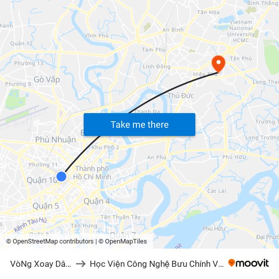 VòNg Xoay Dân Chủ to Học Viện Công Nghệ Bưu Chính Viễn Thông map