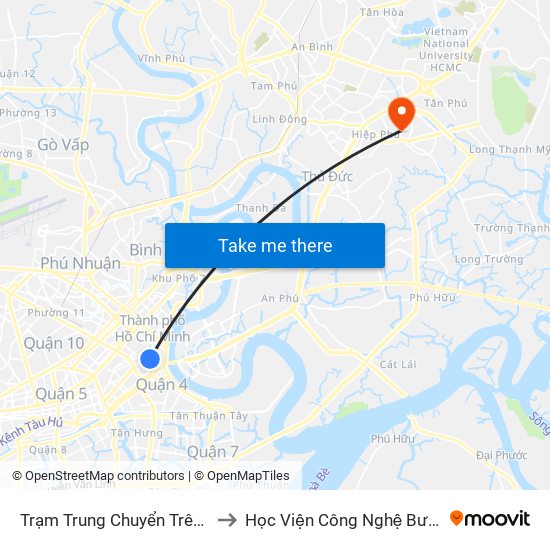 Trạm Trung Chuyển Trên Đường Hàm Nghi to Học Viện Công Nghệ Bưu Chính Viễn Thông map