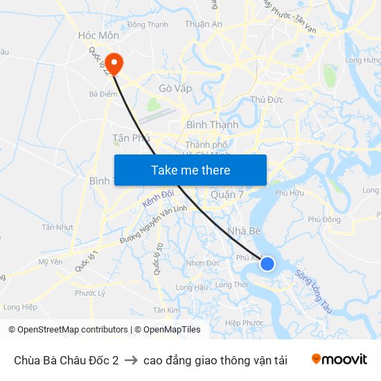 Chùa Bà Châu Đốc 2 to cao đẳng giao thông vận tải map