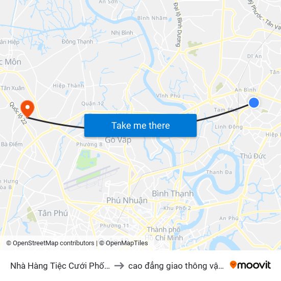 Nhà Hàng Tiệc Cưới Phố Đôi to cao đẳng giao thông vận tải map