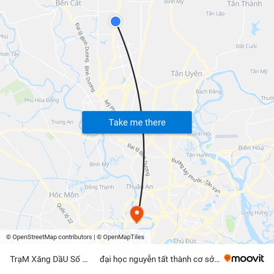 TrạM Xăng DầU Số 32 to đại học nguyễn tất thành cơ sở 4 map