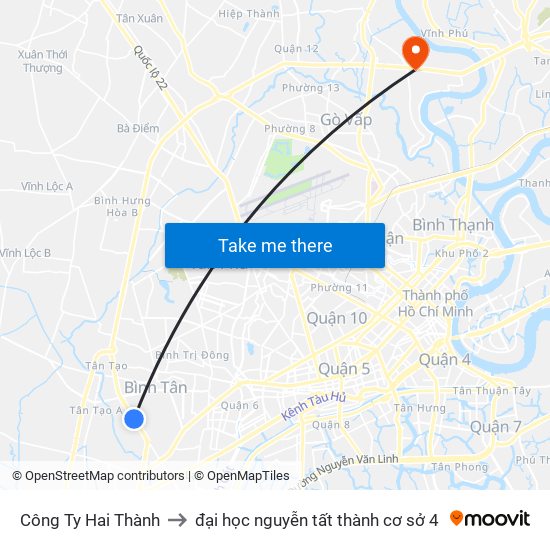 Công Ty Hai Thành to đại học nguyễn tất thành cơ sở 4 map