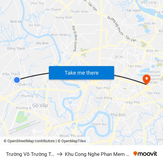 Trường Võ Trường Toản to Khu Cong Nghe Phan Mem Dhqg map