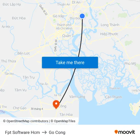 Fpt Software Hcm to Go Cong map