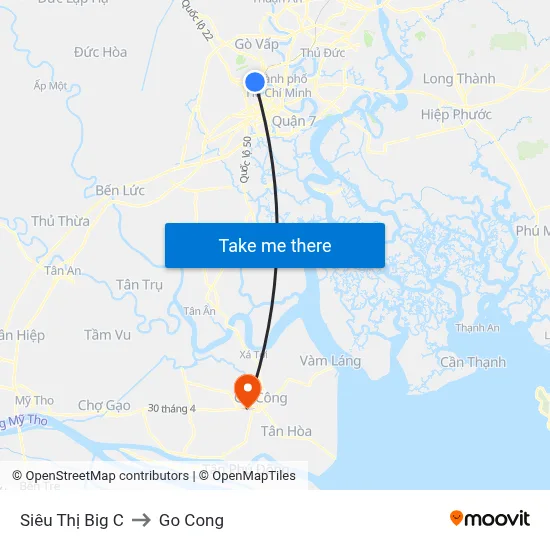 Siêu Thị Big C to Go Cong map