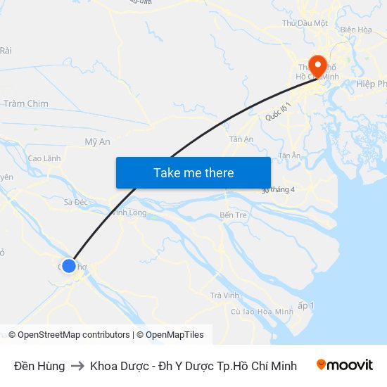 Đền Hùng to Khoa Dược - Đh Y Dược Tp.Hồ Chí Minh map