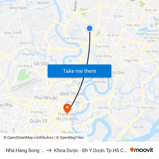 Nhà Hàng Song Sinh to Khoa Dược - Đh Y Dược Tp.Hồ Chí Minh map