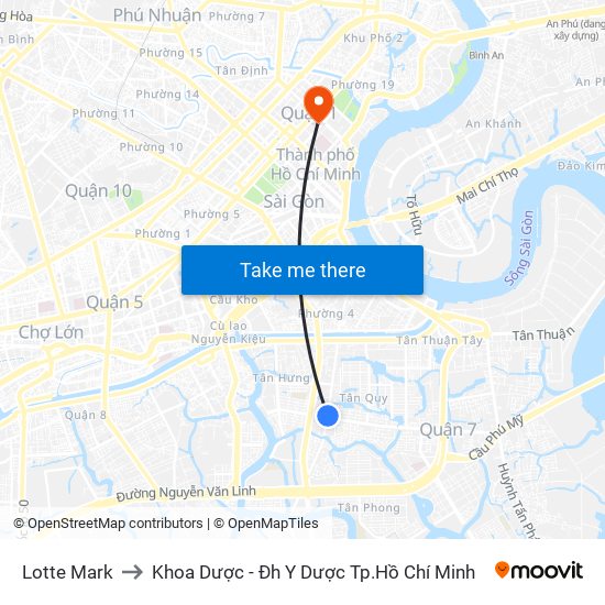 Lotte Mark to Khoa Dược - Đh Y Dược Tp.Hồ Chí Minh map