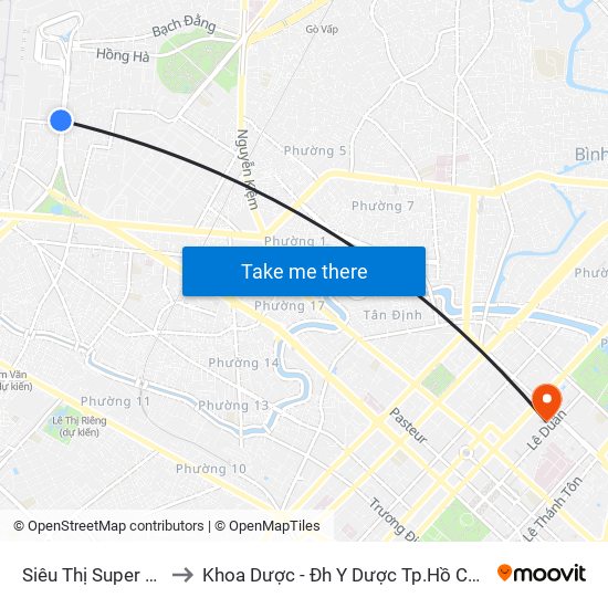 Siêu Thị Super Bow to Khoa Dược - Đh Y Dược Tp.Hồ Chí Minh map