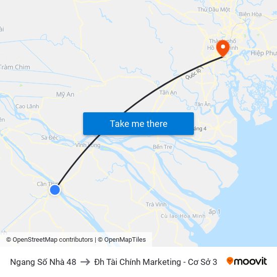 Ngang Số Nhà 48 to Đh Tài Chính Marketing - Cơ Sở 3 map