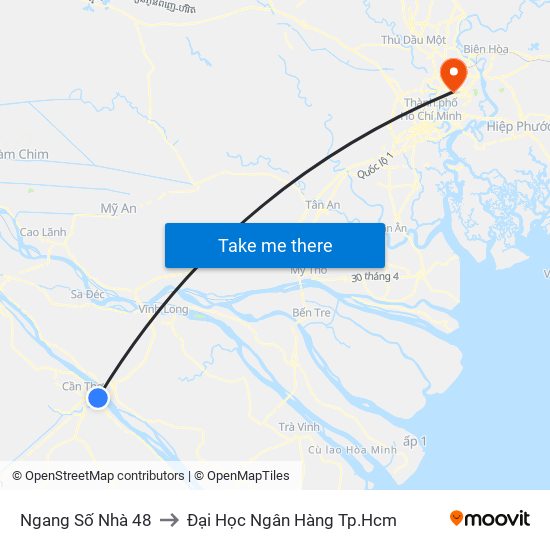 Ngang Số Nhà 48 to Đại Học Ngân Hàng Tp.Hcm map