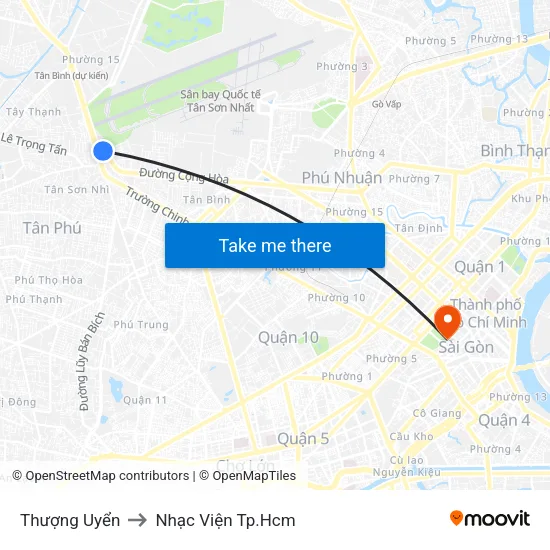 Thượng Uyển to Nhạc Viện Tp.Hcm map