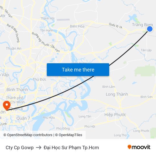 Cty Cp Gowp to Đại Học Sư Phạm Tp.Hcm map