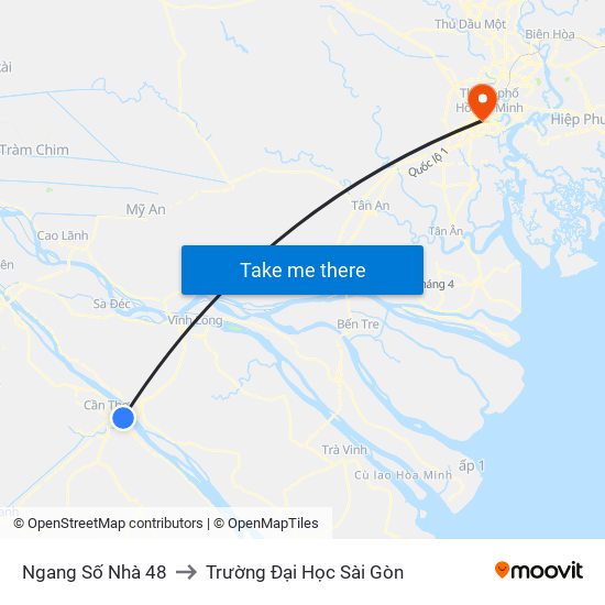 Ngang Số Nhà 48 to Trường Đại Học Sài Gòn map