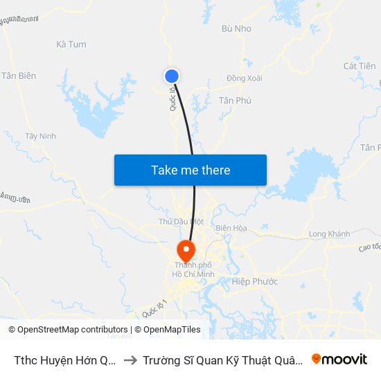 Tthc Huyện Hớn Quản to Trường Sĩ Quan Kỹ Thuật Quân Sự map