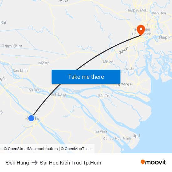 Đền Hùng to Đại Học Kiến Trúc Tp.Hcm map