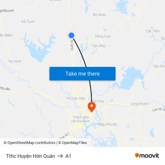 Tthc Huyện Hớn Quản to A1 map