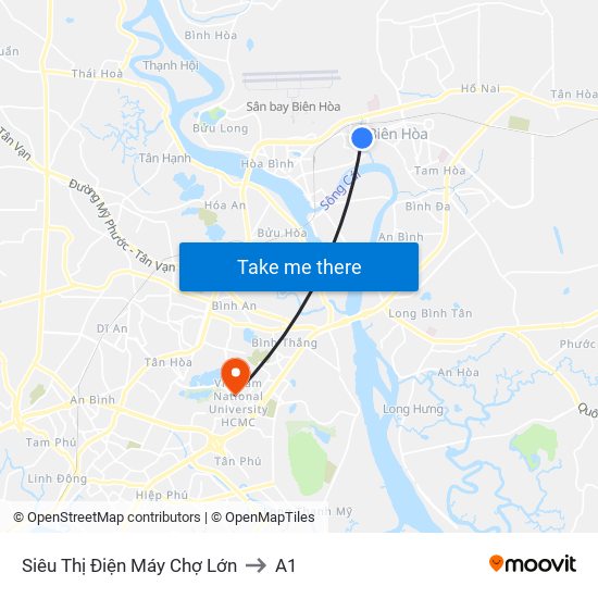 Siêu Thị Điện Máy Chợ Lớn to A1 map