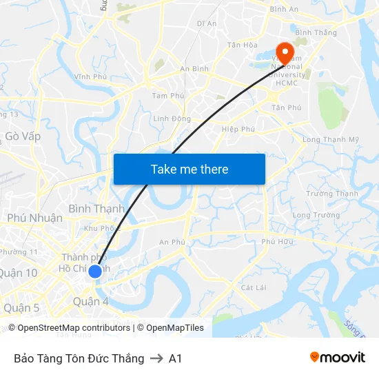 Bảo Tàng Tôn Đức Thắng to A1 map