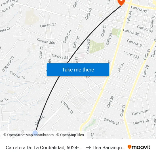Carretera De La Cordialidad, 6024-6064 to Itsa Barranquilla map