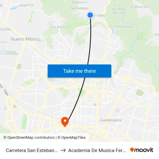 Carretera San Esteban, 893 to Academia De Musica Fermatta map